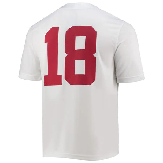 #18 A.Crimson Tide Game Jersey  White Stitched American Football Jersey College Jerseys