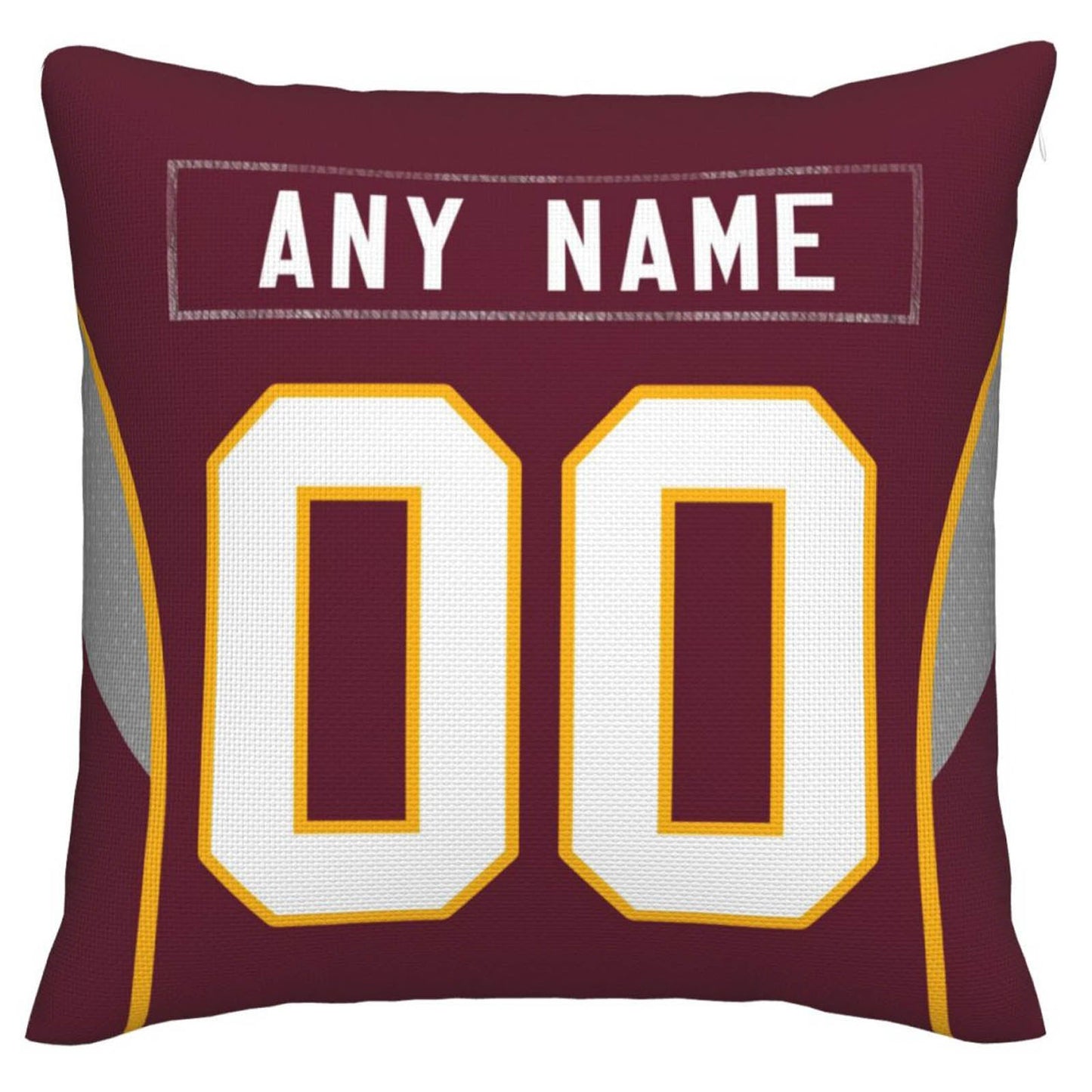 Custom W.Football Team Pillow Decorative Throw Pillow Case - Print Personalized Football Team Fans Name & Number Birthday Gift Football Pillows