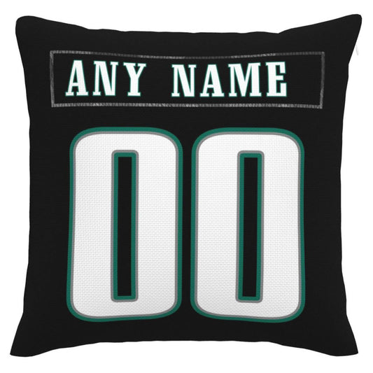 Custom P.Eagles Pillow Decorative Throw Pillow Case - Print Personalized Football Team Fans Name & Number Birthday Gift Football Pillows