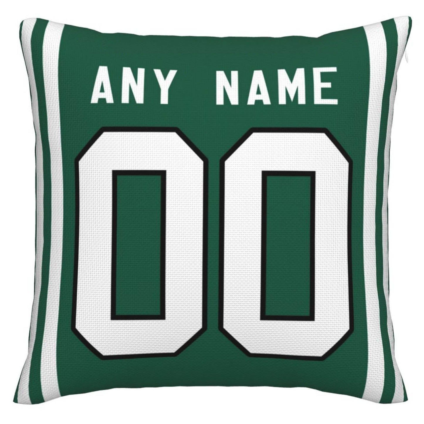 Custom NY.Jets Pillow Decorative Throw Pillow Case - Print Personalized Football Team Fans Name & Number Birthday Gift Football Pillows