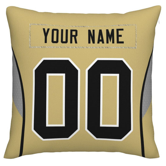 Custom NO.Saints Pillow Decorative Throw Pillow Case - Print Personalized Football Team Fans Name & Number Birthday Gift Football Pillows