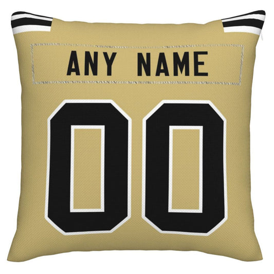 Custom NO.Saints Pillow Decorative Throw Pillow Case - Print Personalized Football Team Fans Name & Number Birthday Gift Football Pillows