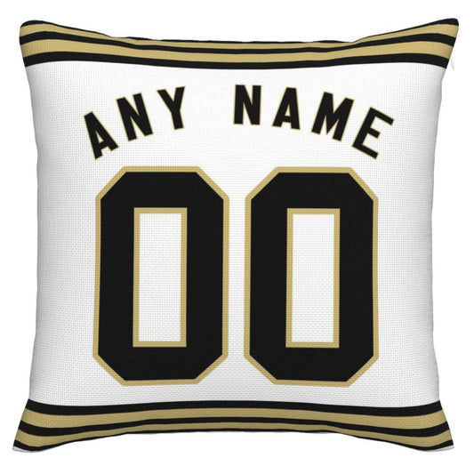 Custom NO.Saints Pillow Decorative Throw Pillow Case - Print Personalized Football Team Fans Name & Number Birthday Gift Football Pillows