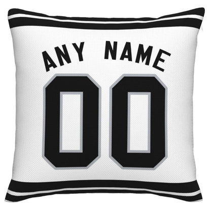 Custom L.Raiders Pillow Decorative Throw Pillow Case - Print Personalized Football Team Fans Name & Number Birthday Gift Football Pillows