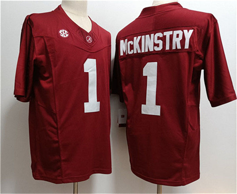 A.Crimson Tide #1 Kool-Aid McKinstry Red 2023 F.U.S.E. Stitched College Jerseys