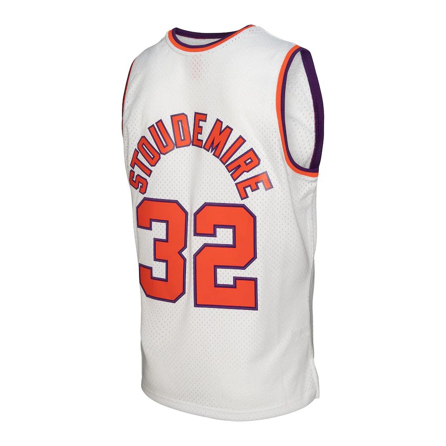 P.Suns #32 Amar'e Stoudemire Mitchell & Ness 2002-03 Hardwood Classics Swingman Jersey White White Stitched American Basketball Jersey