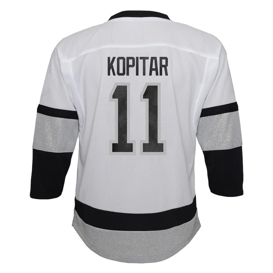 LA.Kings #11 Anze Kopitar Preschool 2021-22 Alternate Replica Player Jersey White Stitched American Hockey Jerseys