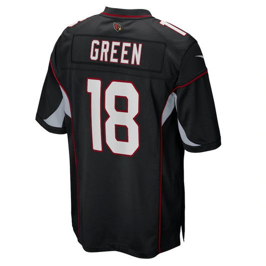 A.Cardinal #18 A.J. Green Black Game Jersey Stitched American Football Jerseys