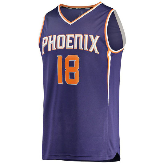 P.Suns #18 Bismack Biyombo Fanatics Branded  2021-22 Fast Break Replica Jersey Icon Edition Purple Stitched American Basketball Jersey