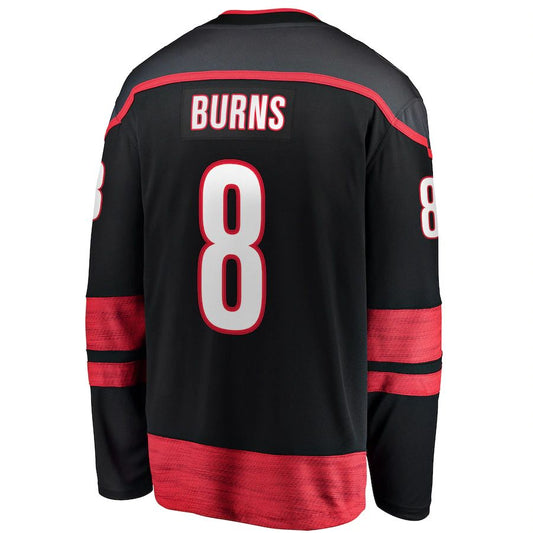 C.Hurricanes #8 Brent Burns Fanatics Branded Home Breakaway Player Jersey Black Stitched American Hockey Jerseys