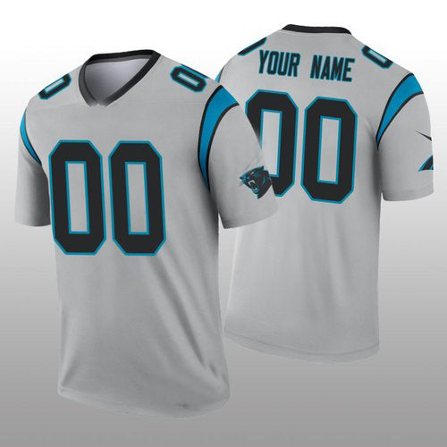 Custom C.Panther silver Inverted Legend Jersey American Jerseys Stitched Jersey Football Jerseys