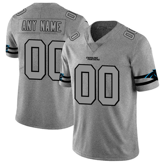 Custom C.Panthers 2019 Gray Gridiron Gray Vapor Untouchable Limited Jersey American Jerseys Stitched Jersey Football Jerseys