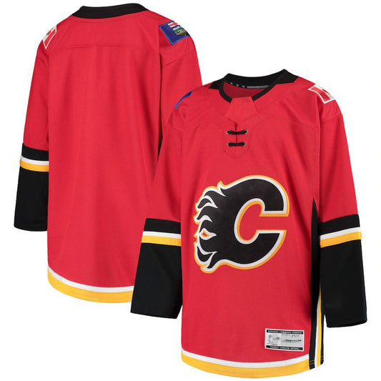 C.Flames 2020-21 Alternate Premier Jersey  Stitched American Hockey Jerseys