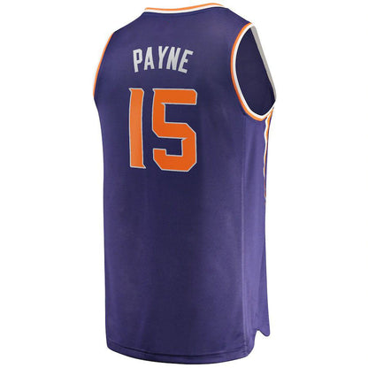 P.Suns #15 Cameron Payne Fanatics Branded  2021-22 Fast Break Replica Jersey Icon Edition Purple Stitched American Basketball Jersey