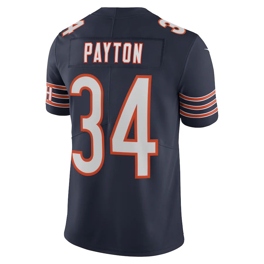 C.Bears #34 Walter Payton Navy Retired Player Limited Jersey Stitched ...