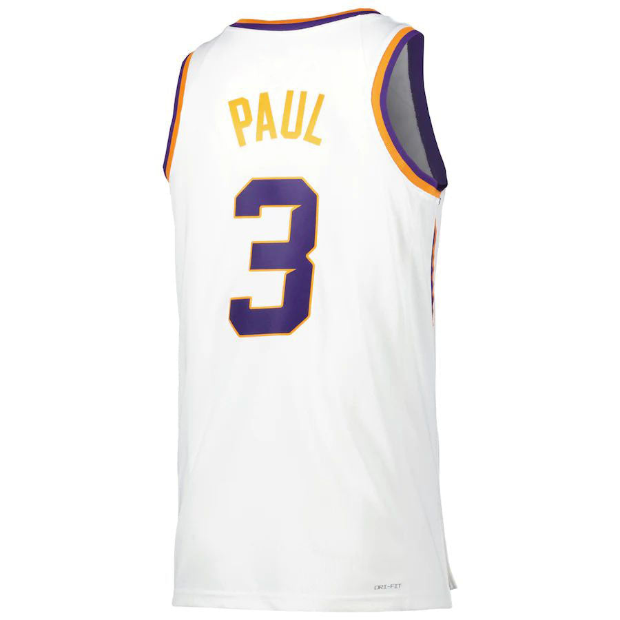 P.Suns #3 Chris Paul Unisex 2022-23 Swingman Jersey White Association Edition Stitched American Basketball Jersey