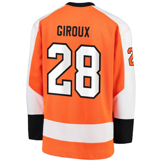 P.Flyers #28 Claude Giroux Fanatics Branded Replica Player Jersey Orange Stitched American Hockey Jerseys