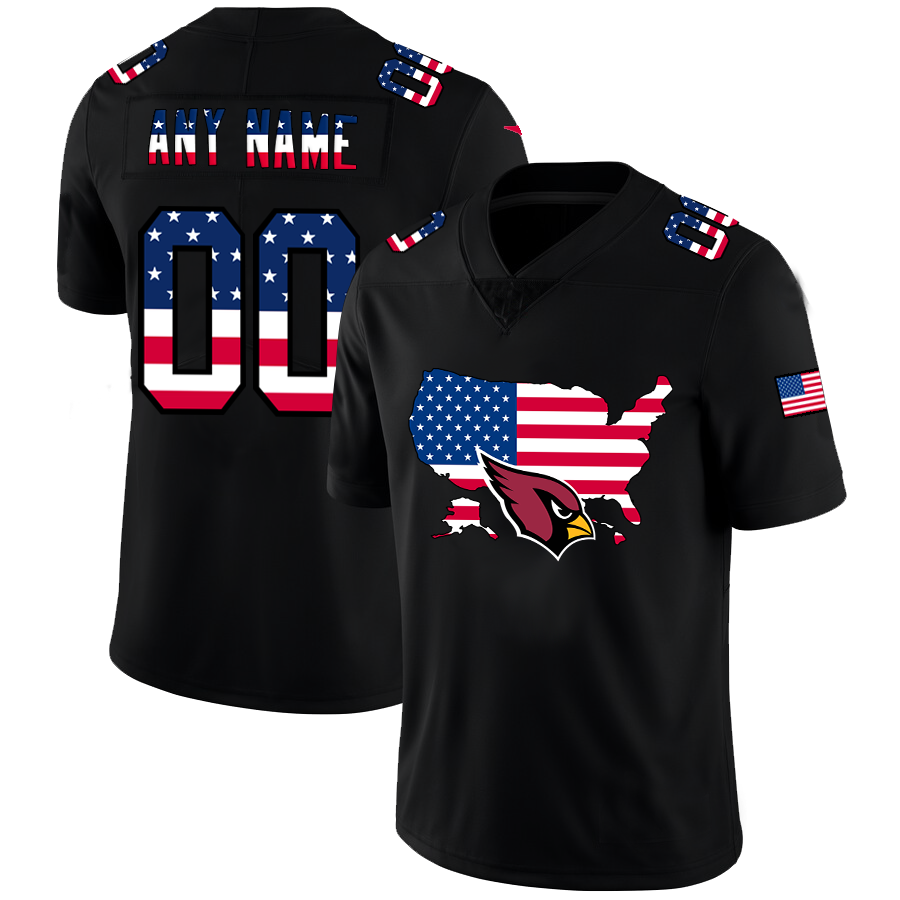 Custom A.Cardinal Black Limited Fashion Flag Stitched Football Jerseys