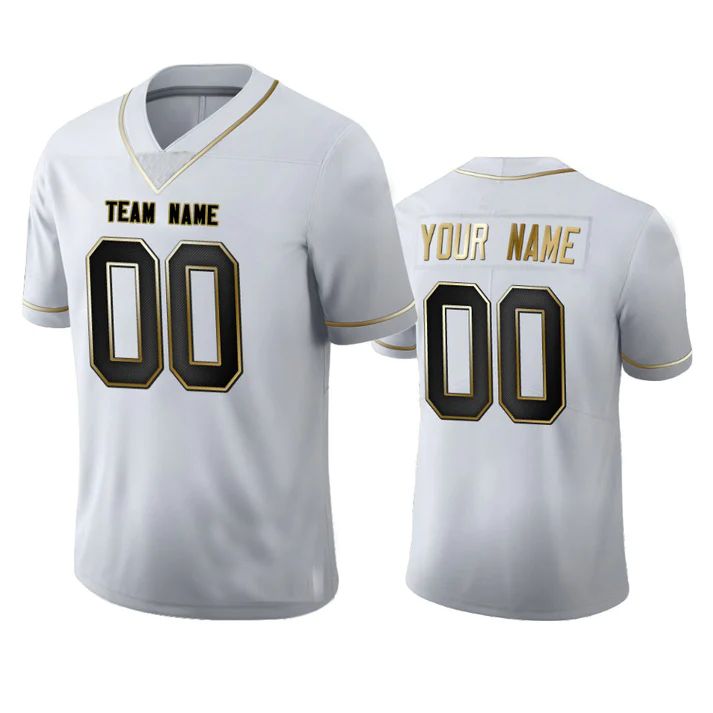 Custom IN.Colts Any Team and Number and Name White Golden Edition Stitched American Football Jerseys