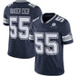 D.Cowboys #55 Leighton Vander Esch Navy 60th Anniversary Limited Jersey Stitched American Football Jerseys