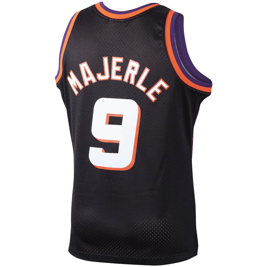 P.Suns #9 Dan Majerle Mitchell & Ness 1994-95 Hardwood Classics Swingman Player Jersey Black Stitched American Basketball Jersey