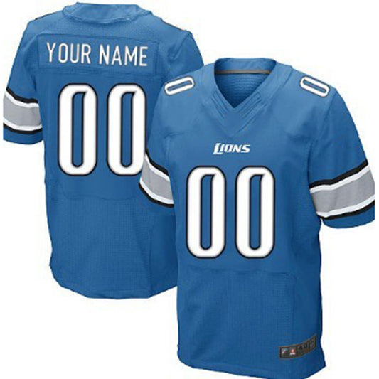 Personalized Detroit Lions Jersey Elite Black Men's