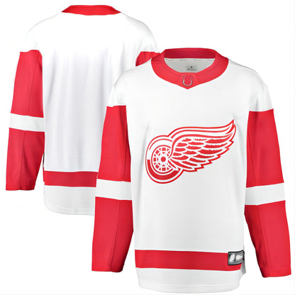 D.Red Wings Fanatics Branded Breakaway Away Jersey White Stitched American Hockey Jerseys