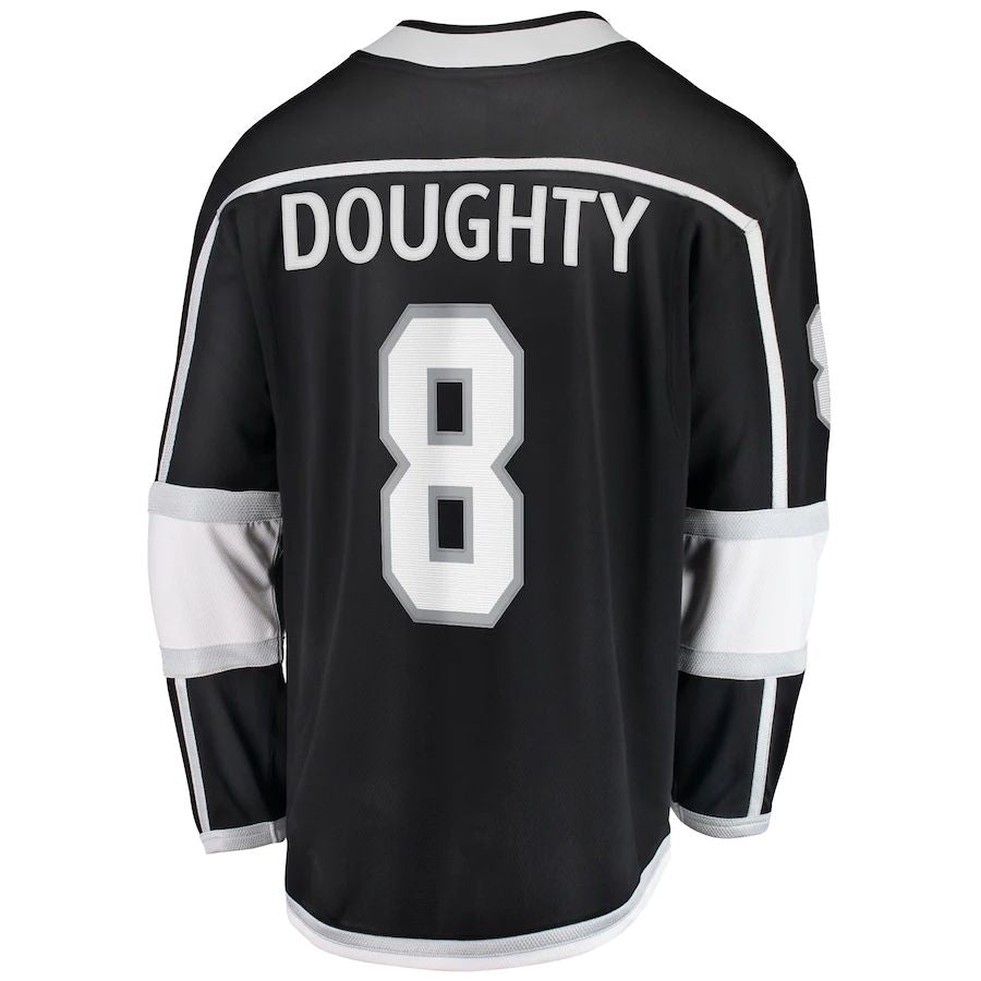 LA.Kings #8 Drew Doughty Fanatics Branded Home Premier Breakaway Player Jersey Black Stitched American Hockey Jerseys