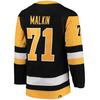 P.Penguins #71 Evgeni Malkin Home Primegreen Authentic Pro Player Jersey Black Stitched American Hockey Jerseys