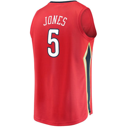 NO.Pelicans #5 Herbert Jones Fanatics Branded 2022-23 Fast Break Replica Jersey  Red Statement Edition Stitched American Basketball Jersey