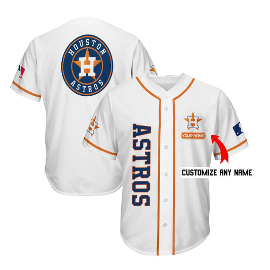 Custom Houston Astros Jersey Personalized Baseball White Stitched Jerseys