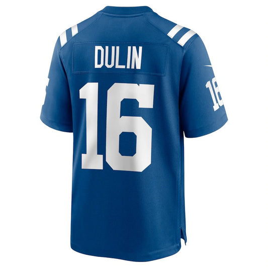 IN.Colts #16 Ashton Dulin Royal Game Jersey Stitched American Football Jerseys