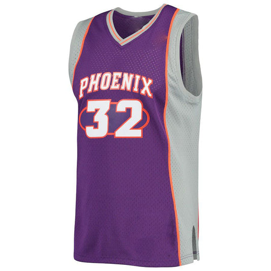 P.Suns #32 Jason Kidd Mitchell & Ness 2000-2001 Authentic Hardwood Classics Swingman Jerseyy Purple Stitched American Basketball Jersey