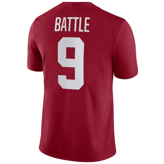 A.Crimson Tide #9 Jordan Battle NIL Replica Football Jersey Stitched American College Jerseys