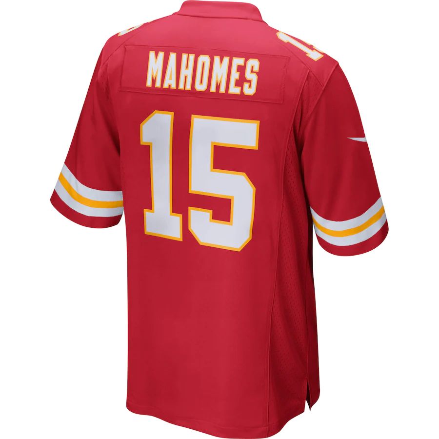 Kansas City Chiefs #15 Patrick Mahomes Red Team Color Stitched