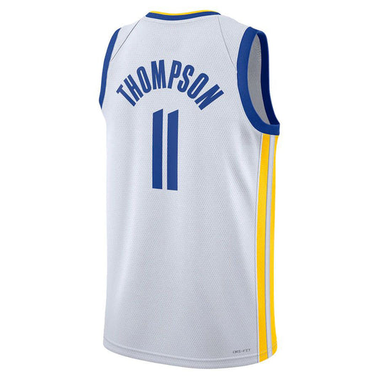 G.State Warriors #11 Klay Thompson Unisex 2022-23 Swingman Jersey Association Edition  White Stitched American Basketball Jersey