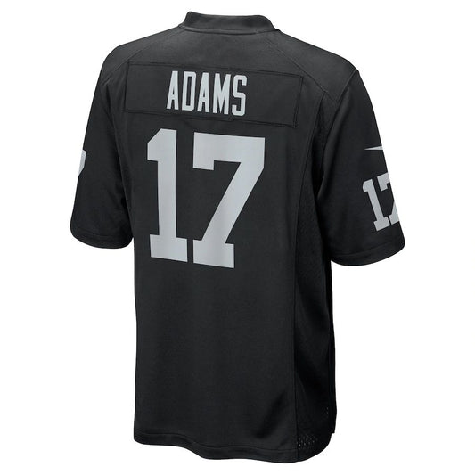 L.Raiders #17 Davante Adams Black Game Jersey Stitched American Football Jerseys