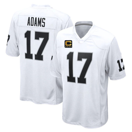 L.Raiders #17 Davante Adams 2022 White Game Jersey Stitched American Football Jerseys with C patch