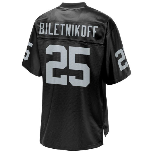 L.Raiders #25 Fred Biletnikoff Pro Line Black Retired Player Jersey Stitched American Football Jerseys