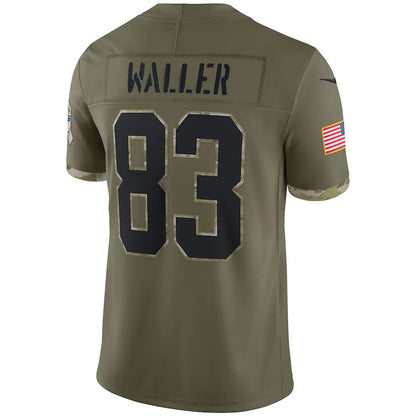 L.Raiders #83 Darren Waller  Olive 2022 Salute To Service Limited Jersey Stitched American Football Jerseys