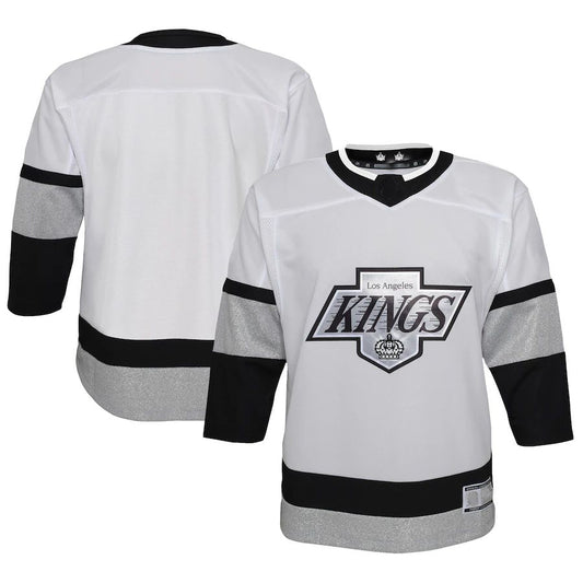 LA.Kings 2021-22 Alternate Premier Jersey White Stitched American Hockey Jerseys