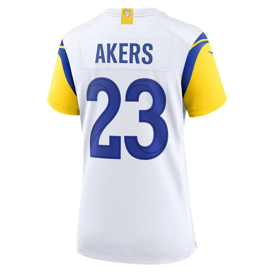 LA.Rams #23 Cam Akers White Game Jersey Stitched American Football Jerseys