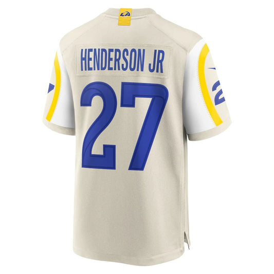 LA.Rams #27 Darrell Henderson Jr. Bone Player Game Jersey Stitched American Football Jerseys