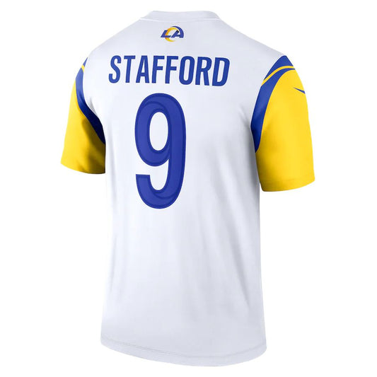 LA.Rams #9 Matthew Stafford White Legend Jersey Stitched American Football Jerseys