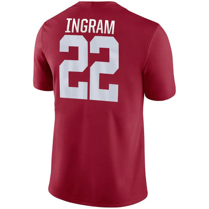 A.Crimson Tide #22 Mark Ingram Game Jersey Stitched American College Jerseys