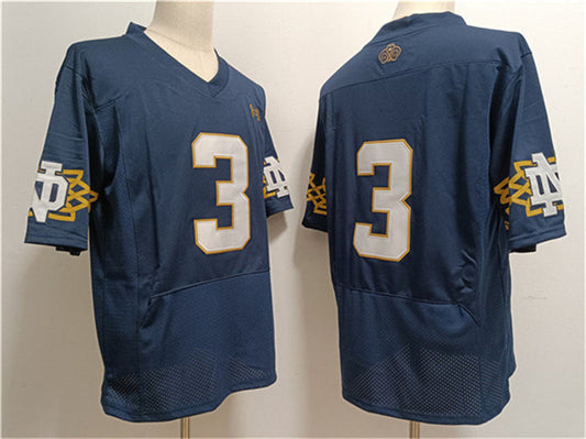 N.Dame Fighting Irish #3 Joe Montana Navy Limited Stitched Jersey College Jerseys