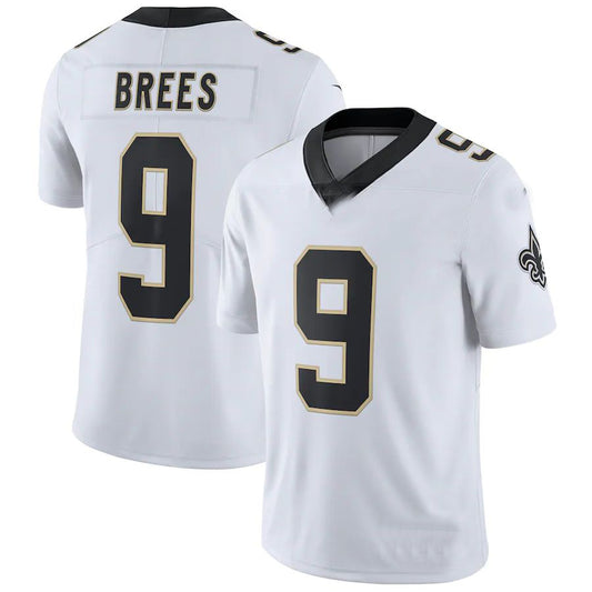 NO.Saints #9 Drew Brees White Vapor Untouchable Limited Player Jersey Stitched American Football Jersey