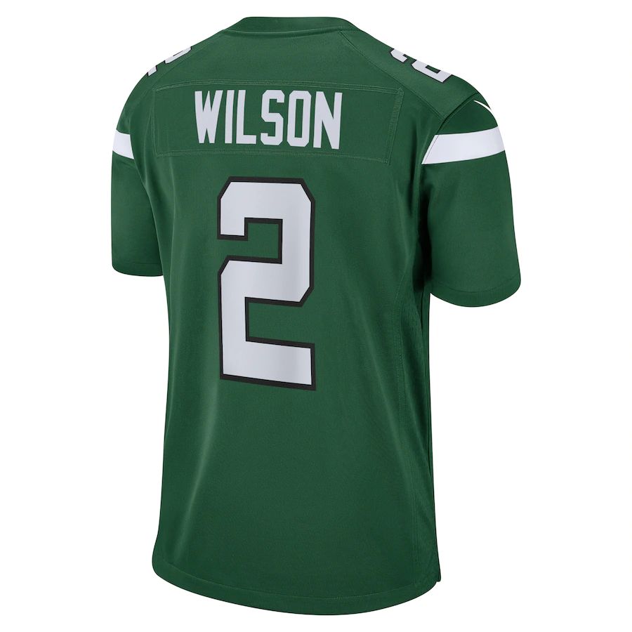 NY.Jets #2 Zach Wilson Gotham Green Game Jersey Stitched American Football Jerseys