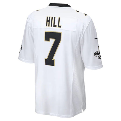 NO.Saints #7 Taysom Hill  White Game Jersey Stitched American Football Jerseys