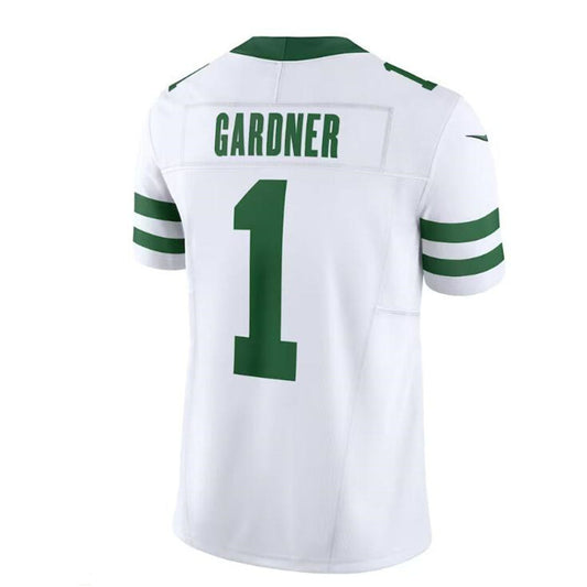 NY.Jets #1 Ahmad Sauce Gardner White Legacy Vapor F.U.S.E. Limited Jersey Stitched American Football Jerseys